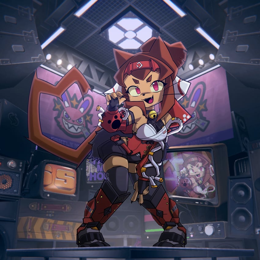 Gameoverse、绝区零、Kit Bodega 1名女孩 兽耳 棕发 猫耳 猫娘