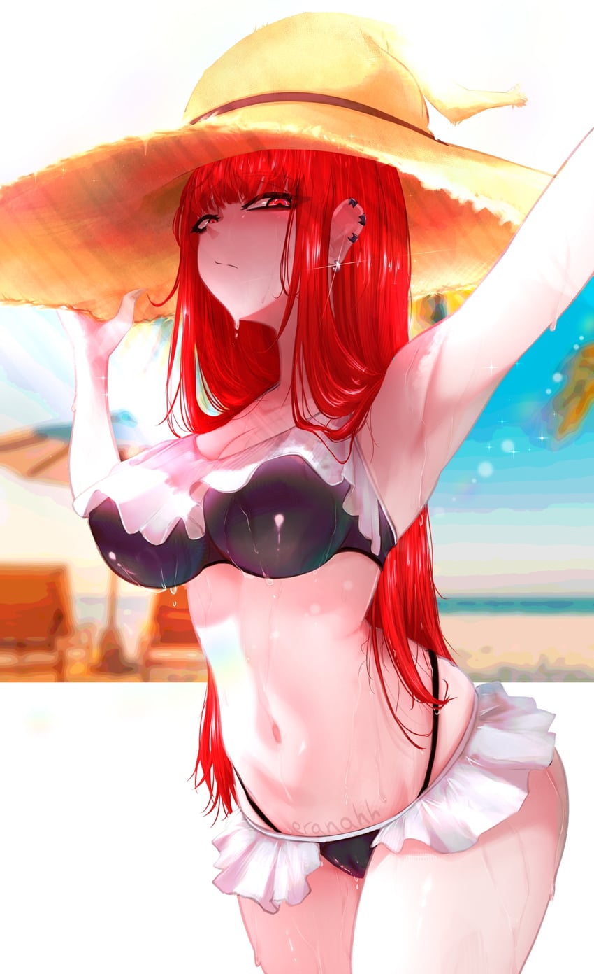 原创、Val (yan_kodiac) 1名女孩 比基尼 黑色比基尼 借用的角色 乳房
