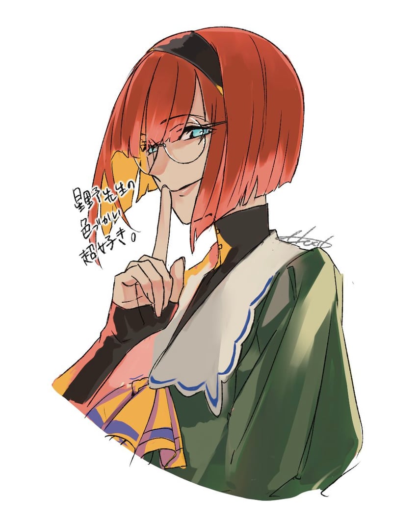 驱魔少年、naga (d.gray-man) 1名男孩 作者名 黑色手套 黑发箍 黑衬衫