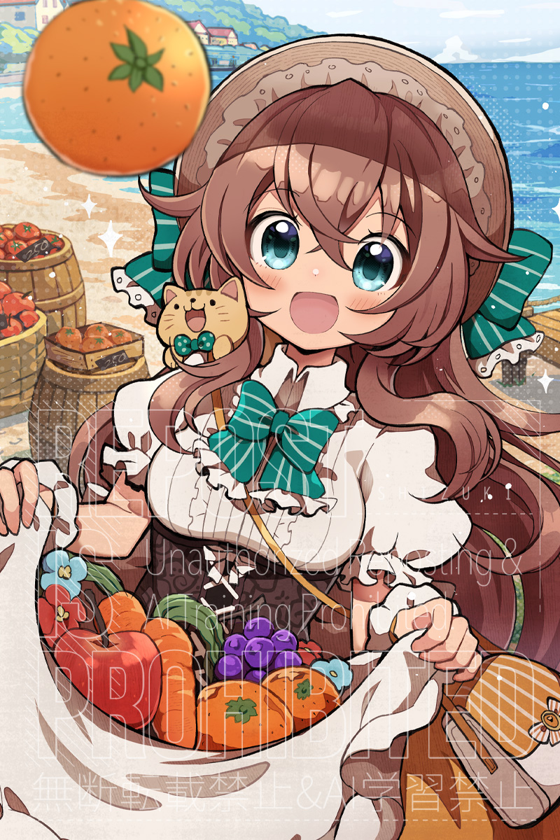 原创 1名女孩 :D 苹果 围裙篮子 提围裙
