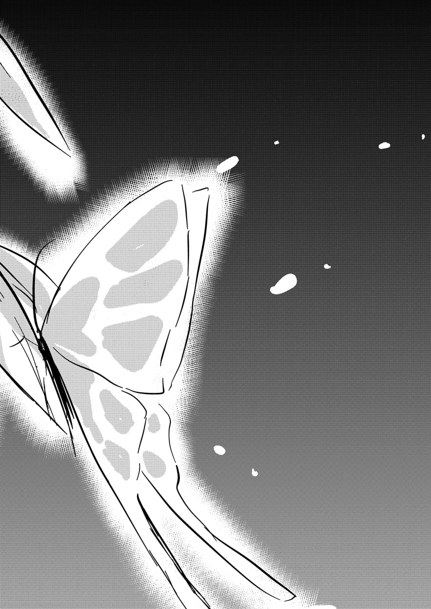 东方Project 动物焦点 虫子 蝴蝶 漫画 灰度