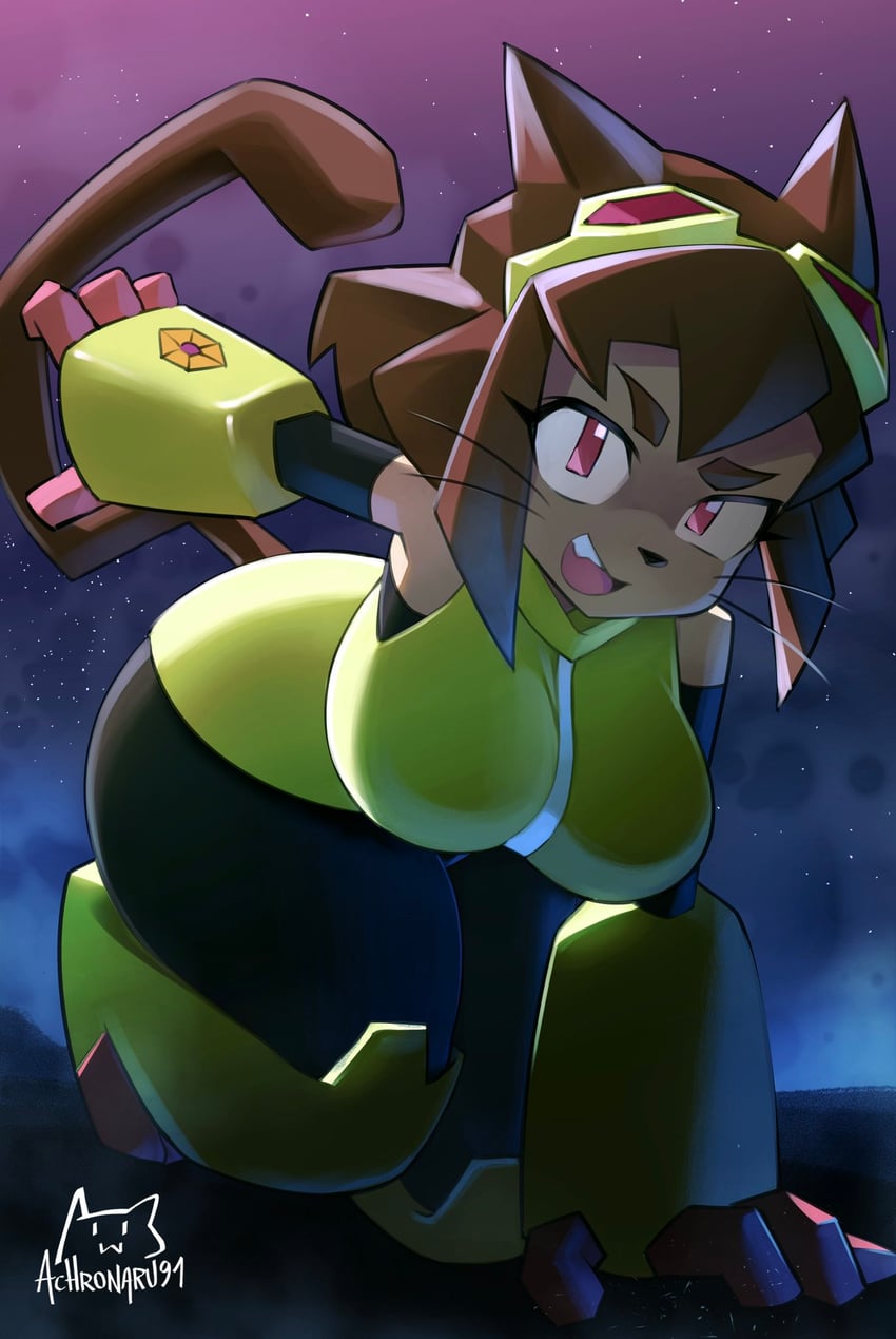 Gameoverse、Kit Bodega 1名女孩 兽耳 手臂支撑 作者名 乳房