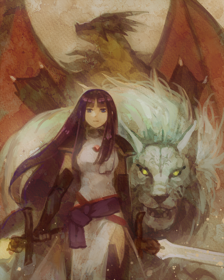 火焰纹章、圣火降魔录：晓之女神、阿尔缇娜 (火焰之纹章) 1名女孩 阿隆戴特 龙 双持 手持