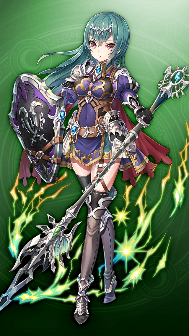 格林笔记、emeralda clover (grimms notes) 1名女孩 铠甲 腰带 黑色手套 黑色过膝袜