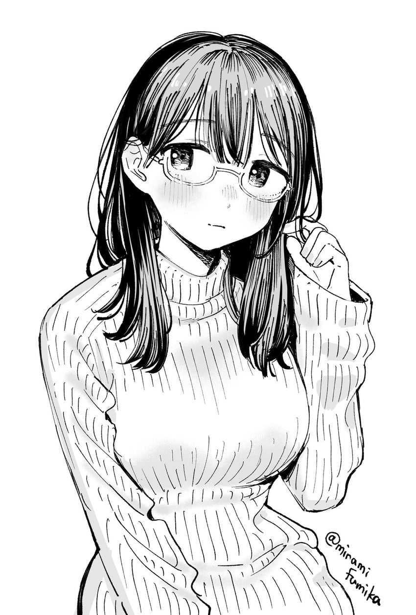 原创 1名女孩 作者名 脸红 乳房 眼镜