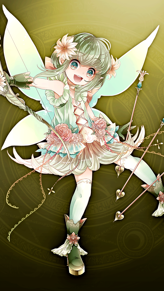 格林笔记、puck (grimms notes)、puck (original) (grimms notes) 1名女孩 箭 靴子 弓（武器） 仙子翅膀