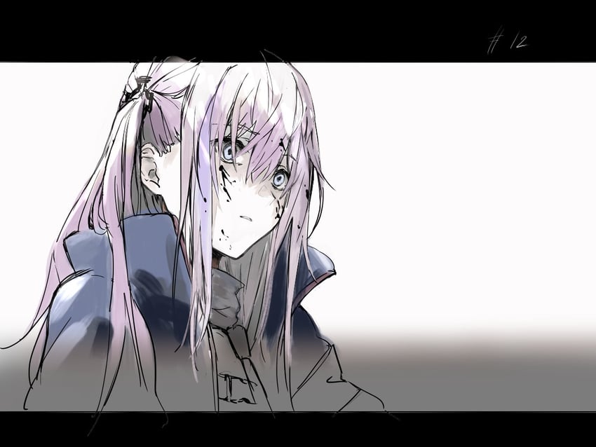 少女前线、ST AR-15 (少女前线) 1名女孩 外套 发饰 长发 张嘴