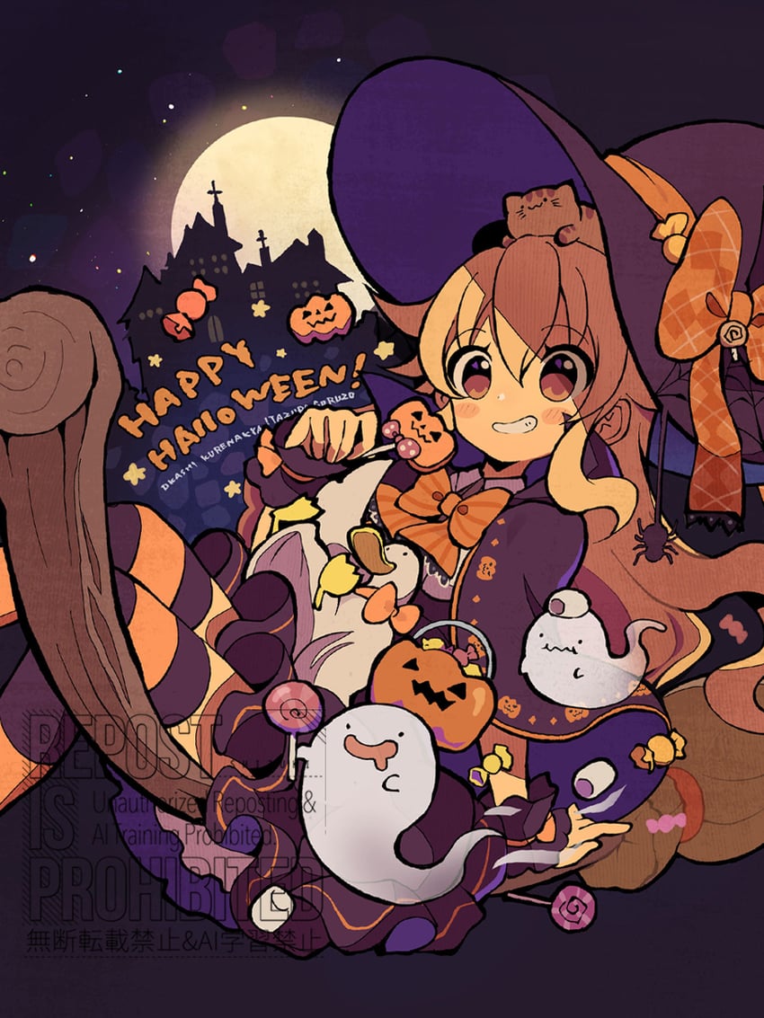 原创 1名女孩 菱格纹蝴蝶结 黑色小披肩 黑色连衣裙 金发