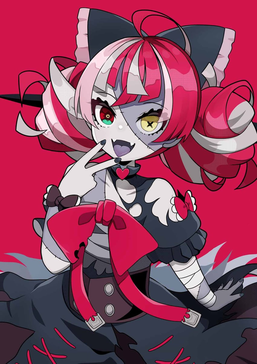 Hololive、Hololive Indonesia、库雷吉·奥莉 1名女孩 :D 呆毛 包扎的手臂 绷带