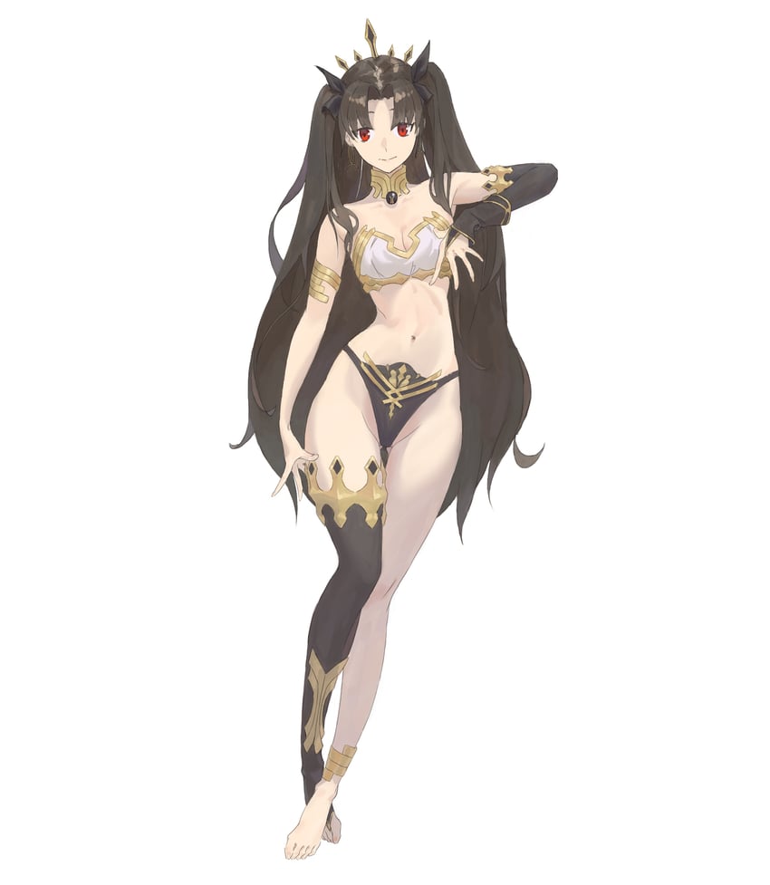 Fate/Grand Order、Fate系列、伊什塔尔 (Fate) 1名女孩 护臂 臂环 不对称腿部穿着 不对称袖子