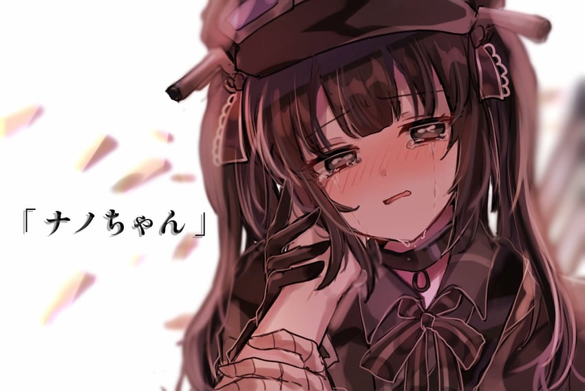 魔法少女的小镇审判、kurobe honoka、黑部奈乃花 2名女孩 包扎的手臂 绷带 黑色项圈 黑色手套