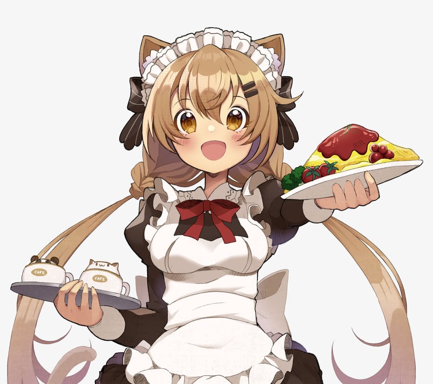 原创 1名女孩 :D 兽耳毛 兽耳 围裙