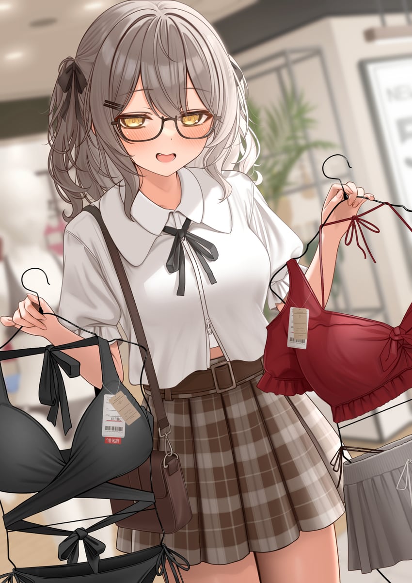 原创 1名女孩 :D 比基尼 黑色比基尼 脸红