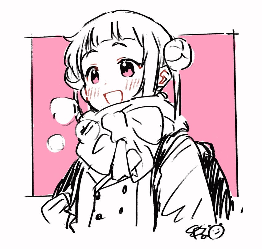 Love Live!、Love Live! Superstar!!、岚千砂都 1名女孩 齐刘海 脸红 蝴蝶结 纽扣