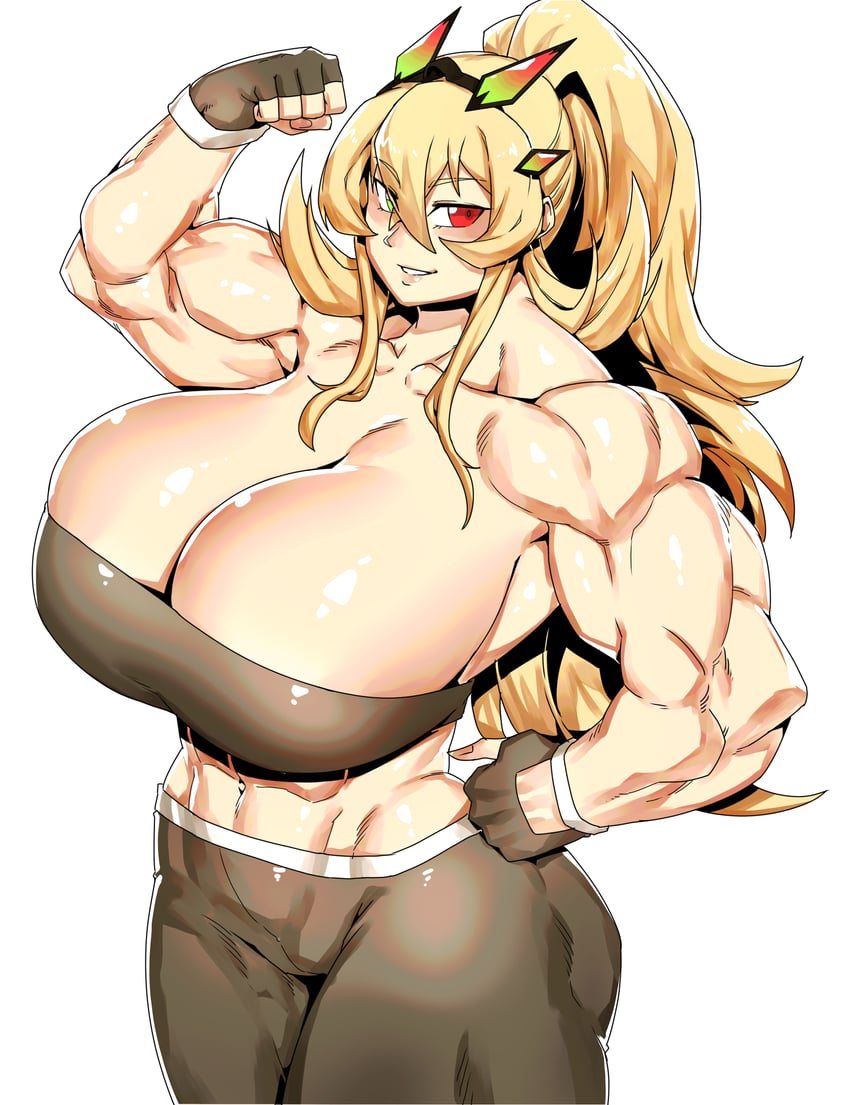 Fate/Grand Order、Fate系列、巴格斯特 (Fate) 1名女孩 腹肌 露肩 二头肌 黑色手套