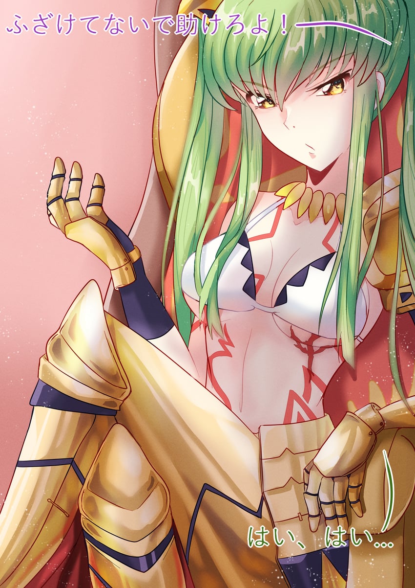 反叛的鲁路修、Fate/Grand Order、Fate系列 1名女孩 撇嘴 angelica ainsworth (archer install) (cosplay) 比基尼 只穿比基尼上衣