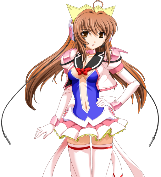 魔法战士 (系列)、mahou senshi symphonic knights、symphonic lily 1名女孩 2000年代风格 呆毛 蝴蝶结 乳房