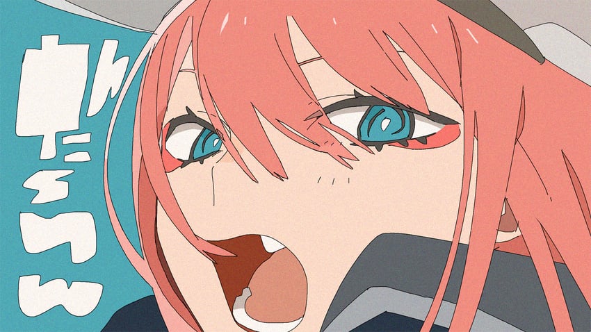 Darling in the Franxx、02 (Darling in the Franxx) 1名女孩 亮瞳 中文文本 特写 眼线