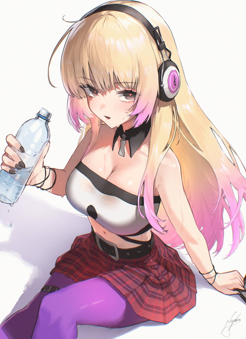 影之诗、影之诗：超越世界、adahime (shadowverse: worlds beyond) 1名女孩 裸臂 露肩 腰带 黑色皮带