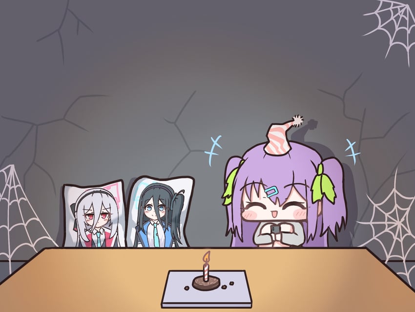 蔚蓝档案、原创、天童爱丽丝 (碧蓝档案) 1名女孩 :D 微笑 生日 生日蛋糕