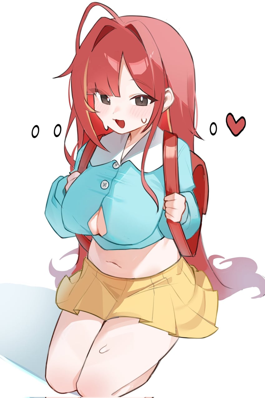 Stellive、绯音丽濑 ... 1名女孩 :D 呆毛 背包