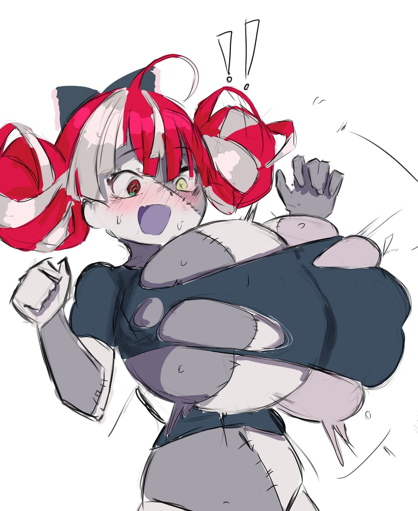 Hololive、Hololive Indonesia、库雷吉·奥莉 ! 双重感叹号 1名女孩 呆毛 异形乳量 (大)