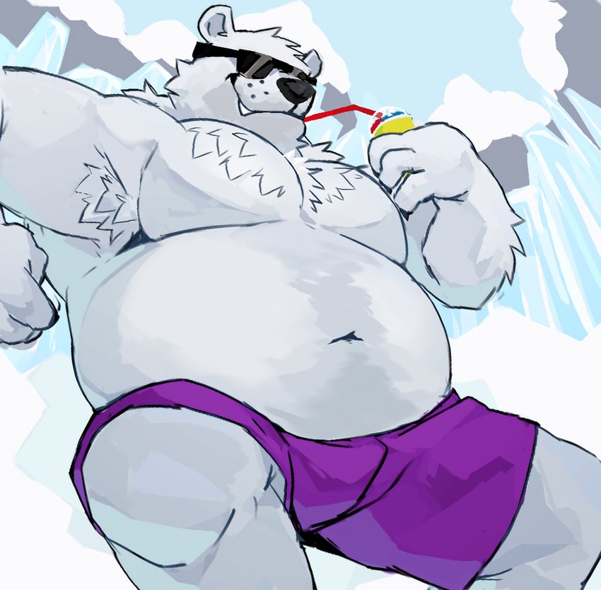 敲冰块、polar bear (ice climber) 1名男孩 兽耳 蔷薇 bear-boy 熊耳