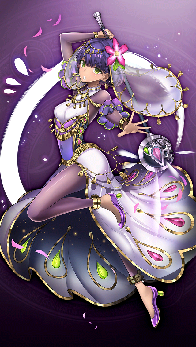 格林笔记、princess badour (grimms notes) 1名女孩 阿拉伯服饰 举手 紧身连体衣 乳房