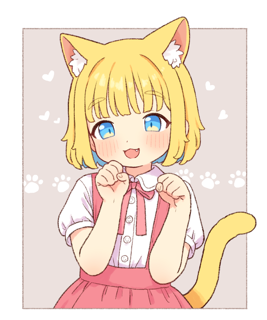 原创、助手 (Onyhakase) 1名女孩 猫脸笑 :D 兽耳毛 兽耳