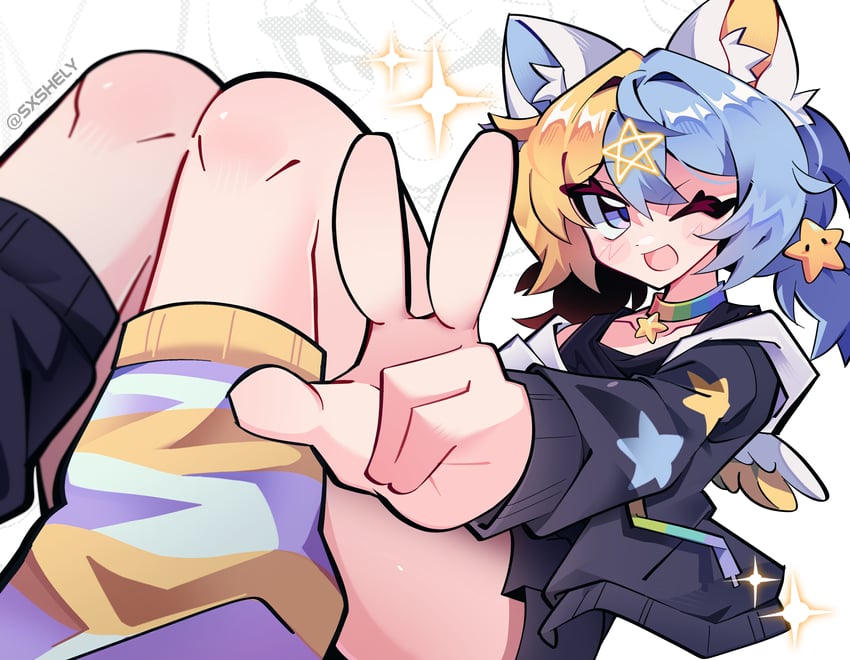 原创 1名女孩 :D 微笑 兽耳毛 兽耳