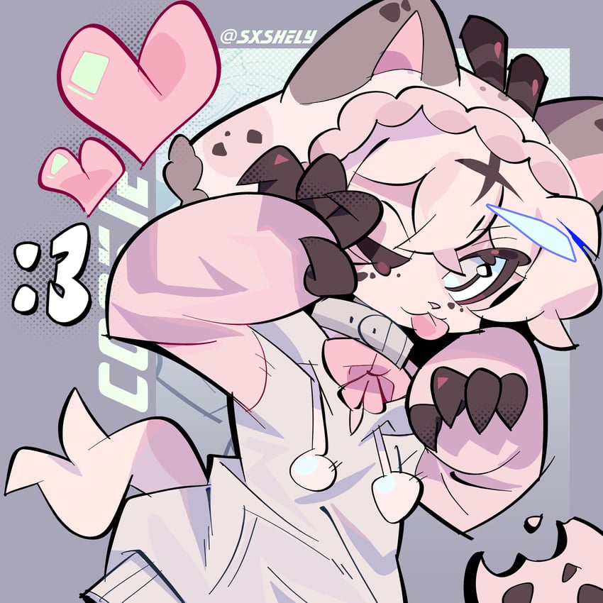 原创 1名女孩 猫脸笑 ;3 兽耳 动物兜帽