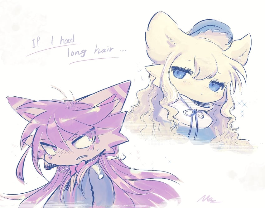 Makemon! (游戏)、alice hohenheim、chesika (makemon!) 1名男孩 1名女孩 发型长度变动 (更长) 中性 兽耳