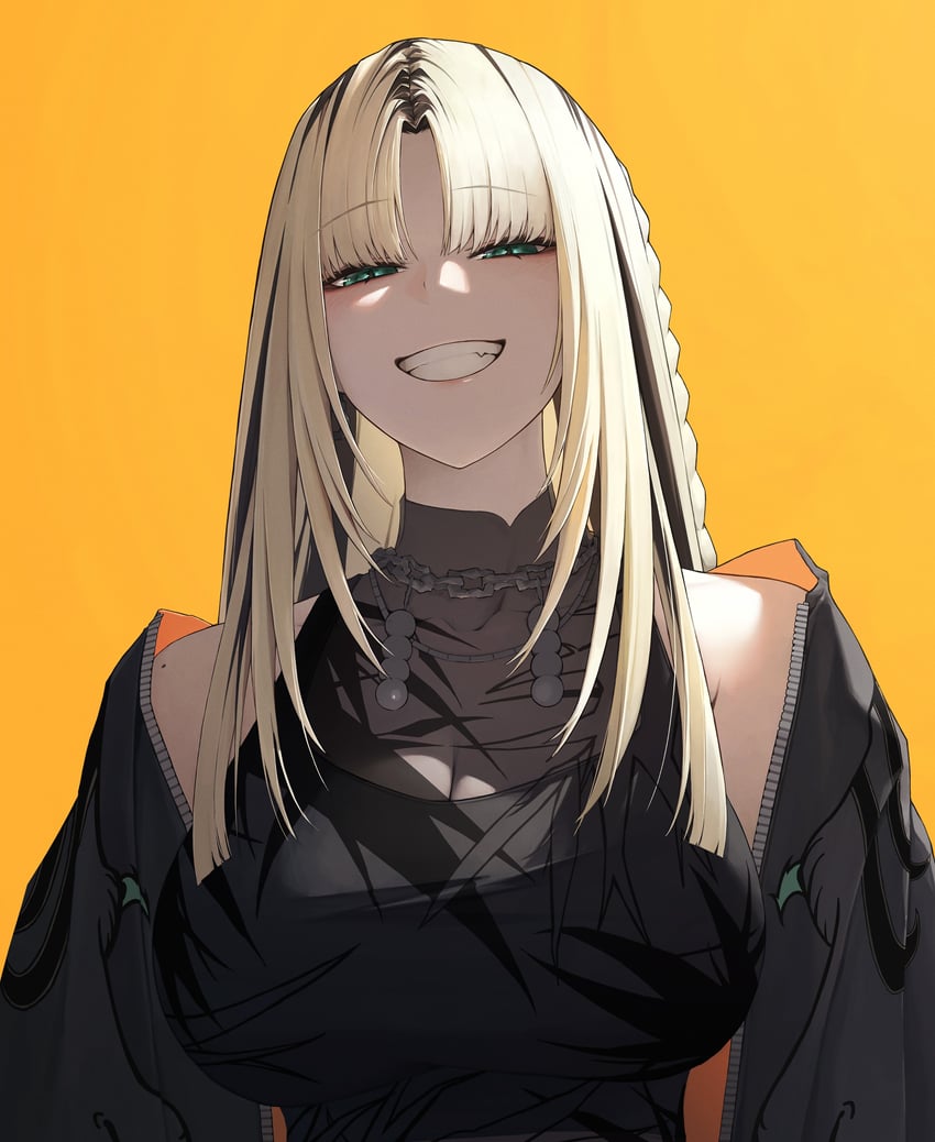 Hololive、hololive DEV_IS、小金井妮可 1名女孩 :D 水色瞳 黑色夹克 黑衬衫
