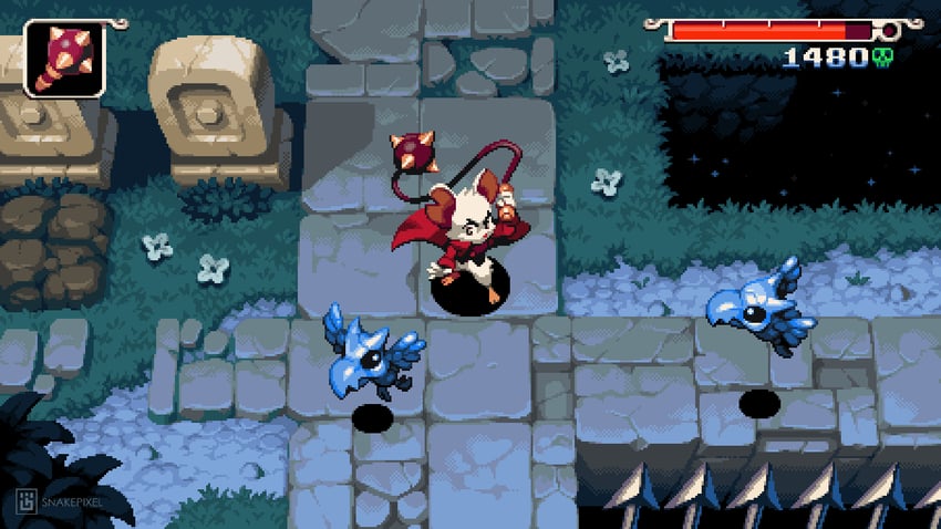 mina the hollower (game)、mina the hollower 1名女孩 兽耳 外套 伪截图 连枷