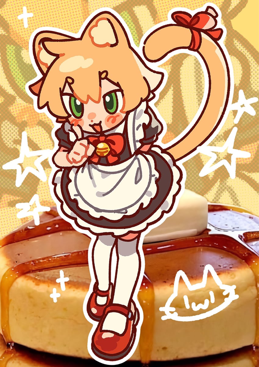 luan (umiko zzz) 1名男孩 兽耳毛 兽耳 围裙 铃铛