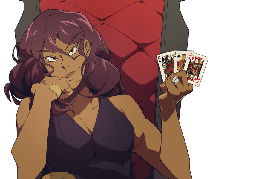 原创 缠绷带的手 绷带 棕眼睛 棕色嘴唇 卡片