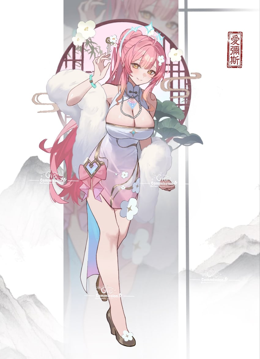 鸣潮、Aemeath (鸣潮) 1名女孩 呆毛 替换服装 乳房 乳沟