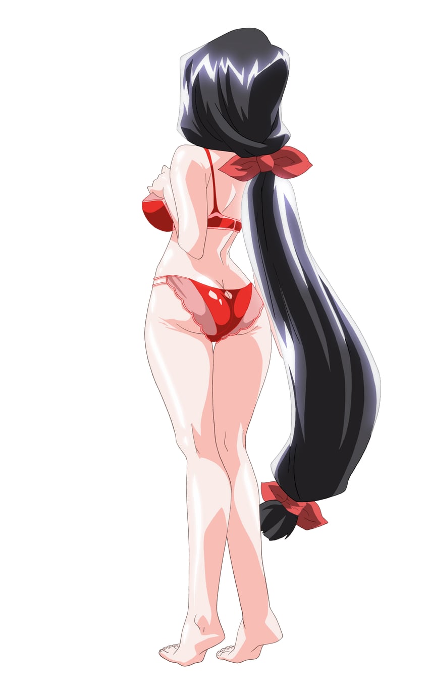魔法玉、片濑美纪 1名女孩 赛璐珞上色 屁股 背影 赤脚