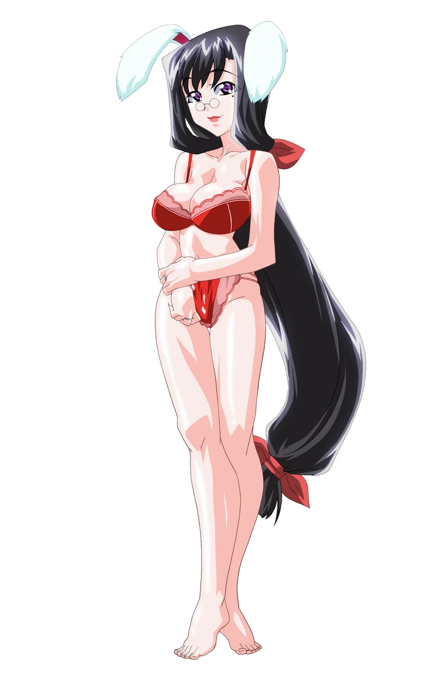 魔法玉、片濑美纪 1名女孩 兽耳 赛璐珞上色 赤脚 黑发