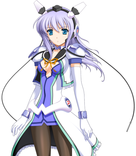魔法战士 (系列)、mahou senshi symphonic knights、amagi nanaha 1名女孩 2000年代风格 黑色连裤袜 蓝眼 蓝发