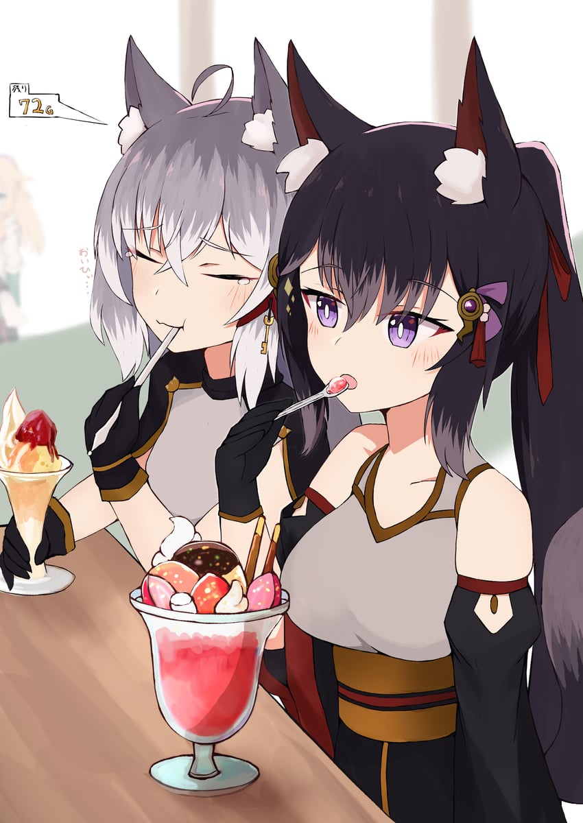 原创 3人女子 :t 呆毛 兽耳毛 兽耳