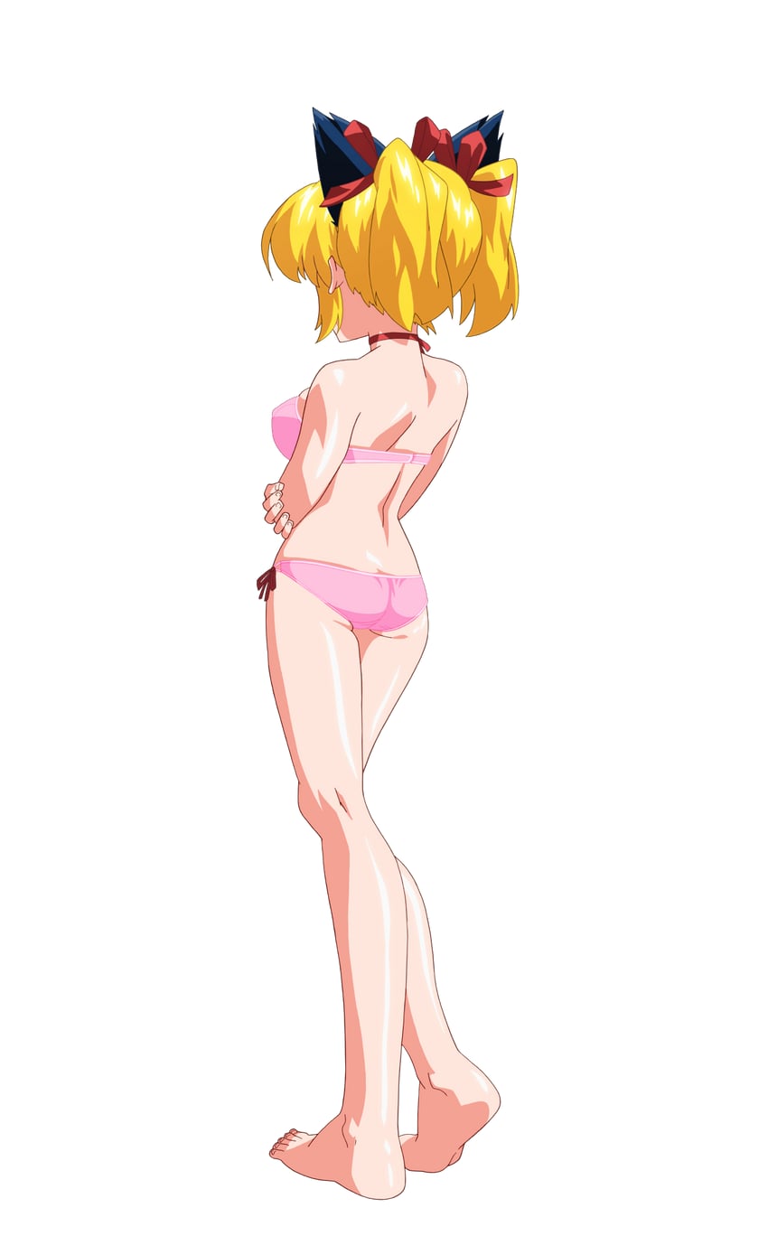 魔法玉、片濑美纪 1名女孩 兽耳 赛璐珞上色 屁股 赤脚