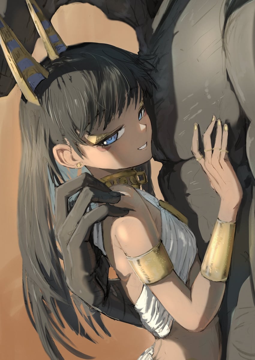 原创、阿努比斯 (神话) 1名男孩 1名女孩 古埃及 臂环 黑发