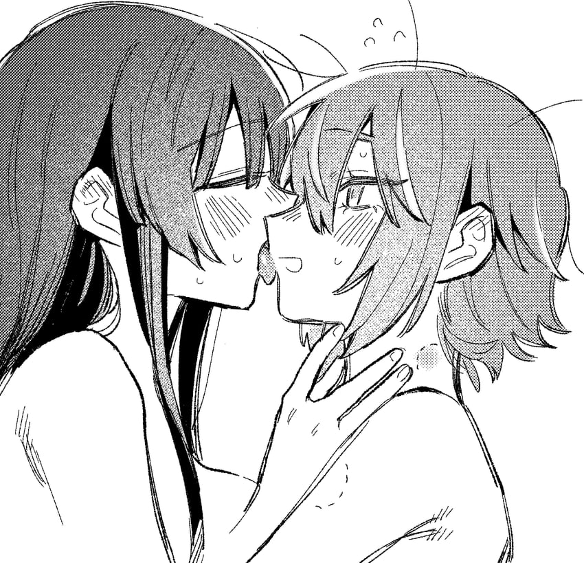 轻音少女、秋山澪、田井中律 2名女孩 咬痕 手臂上的咬痕 脖子上的咬痕 脸红
