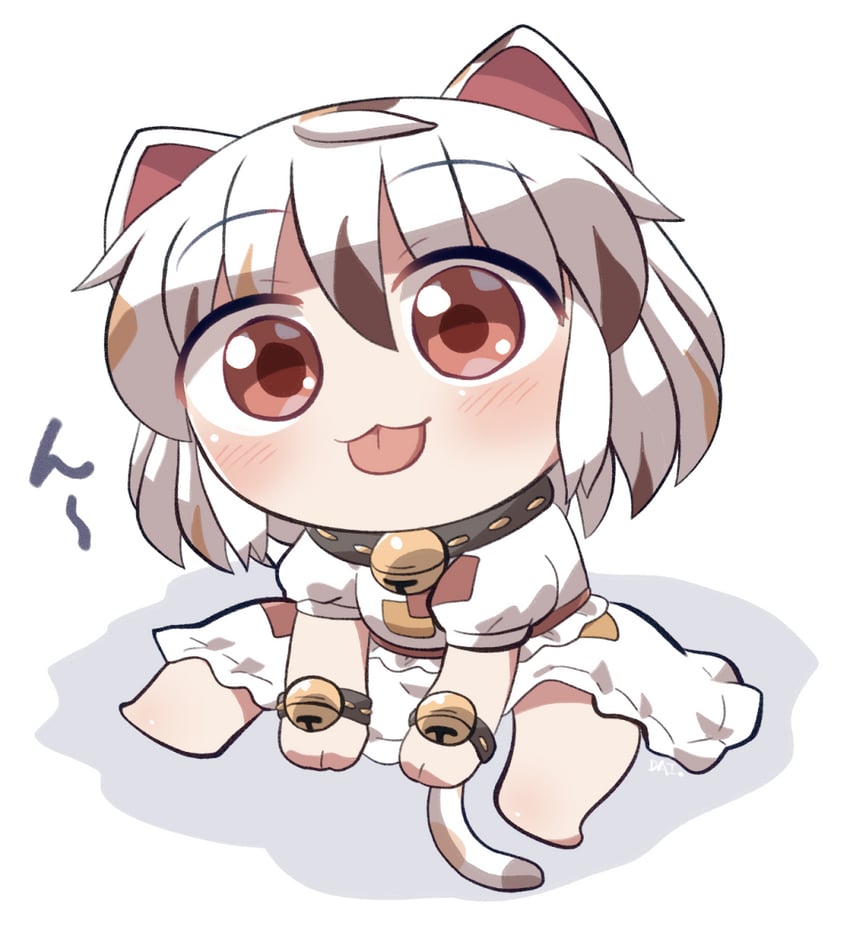 东方Project、豪德寺三毛 1名女孩 猫脸笑 :p 兽耳 赤脚
