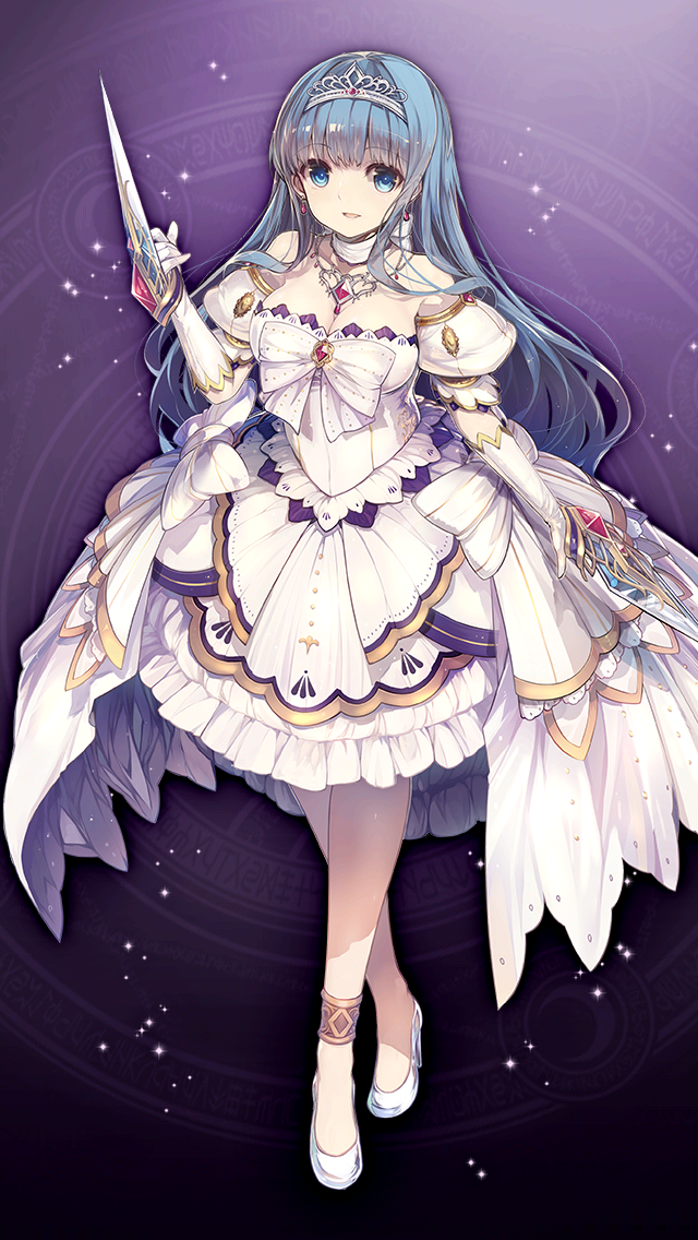 格林笔记、灰姑娘 (格林笔记)、cinderella (princess) (grimms notes) 1名女孩 蓝眼 蓝发 乳房 乳沟
