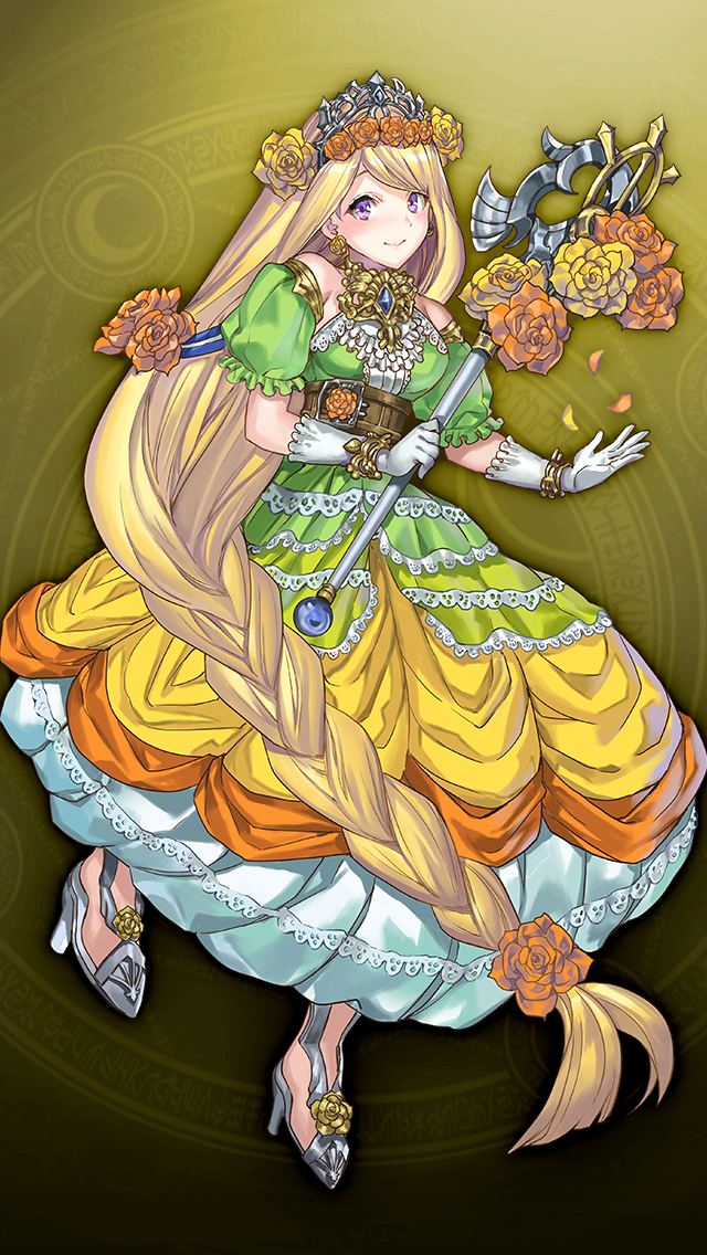 格林笔记、rapunzel (grimms notes)、rapunzel (princess) (grimms notes) 1名女孩 荒谬的长发 露肩 金发 蓝色宝石