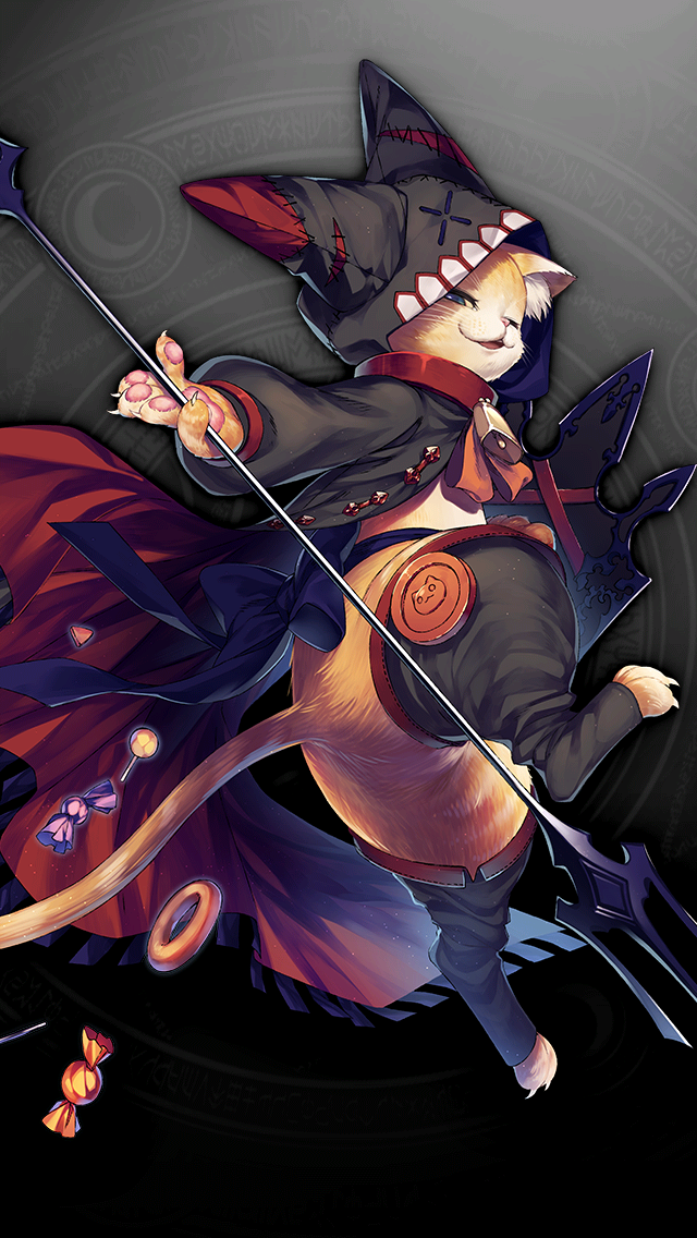 格林笔记、穿靴子的猫（格林笔记）、puss in boots (halloween) (grimms notes) 1名男孩 动物兜帽 背部蝴蝶结 黑色兜帽 黑色丝带