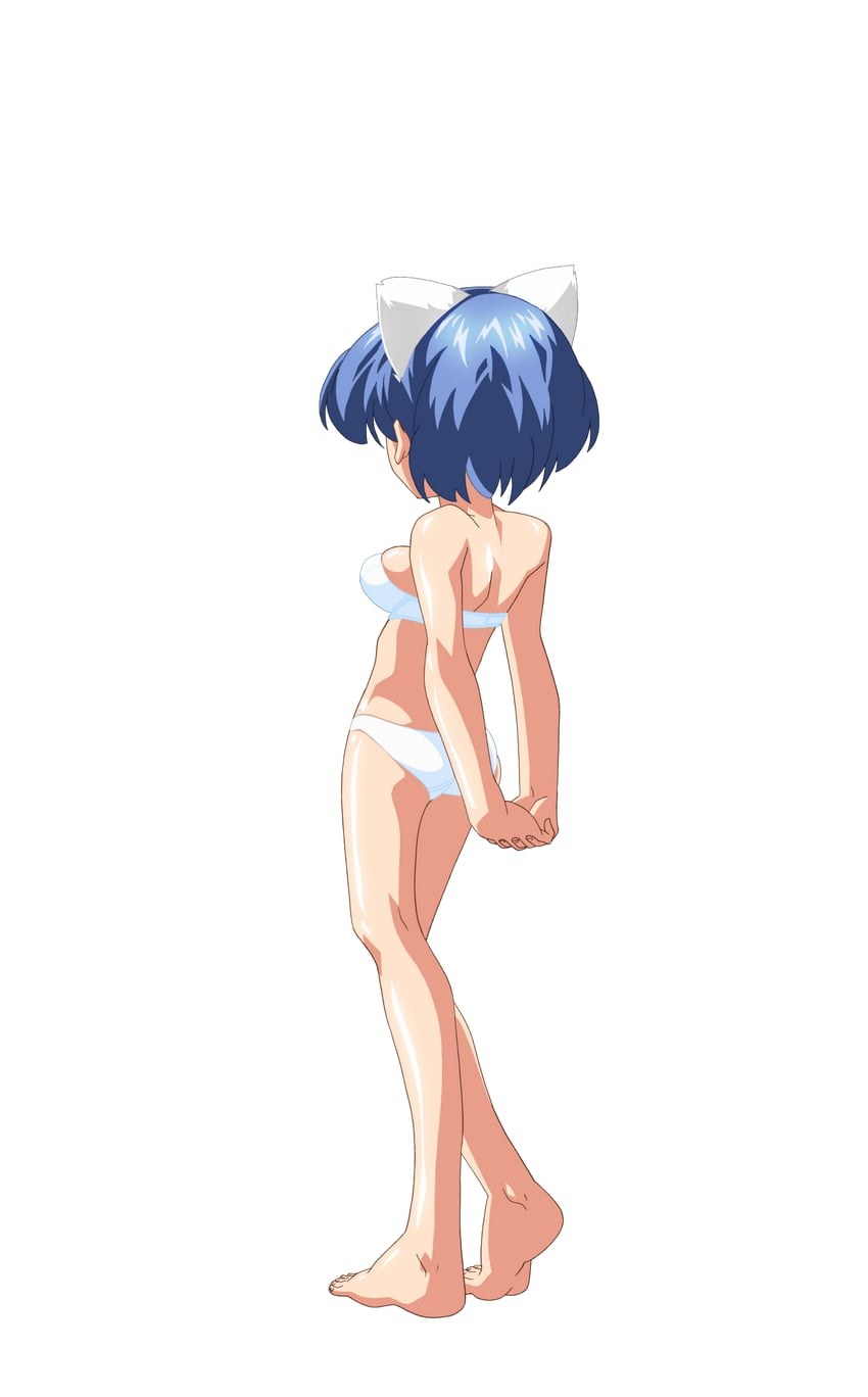 魔法玉、芽衣 (魔法少女☆太郎) 1名女孩 兽耳 赛璐珞上色 双手背在身后 屁股
