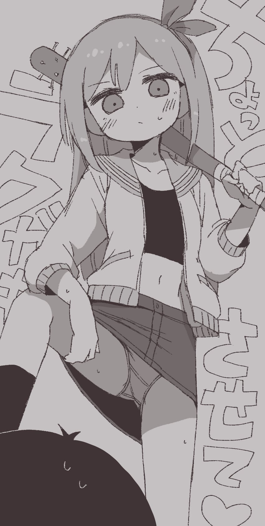 OMORI、阿比 (OMORI)、Aubrey (OMORI) 1名男孩 1名女孩 呆毛 裸腿 脸红